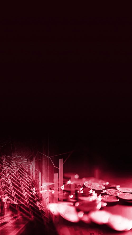 Building with coins beside it and a market chart hinting at growth, illustrating cost optimization showing cloud saves money