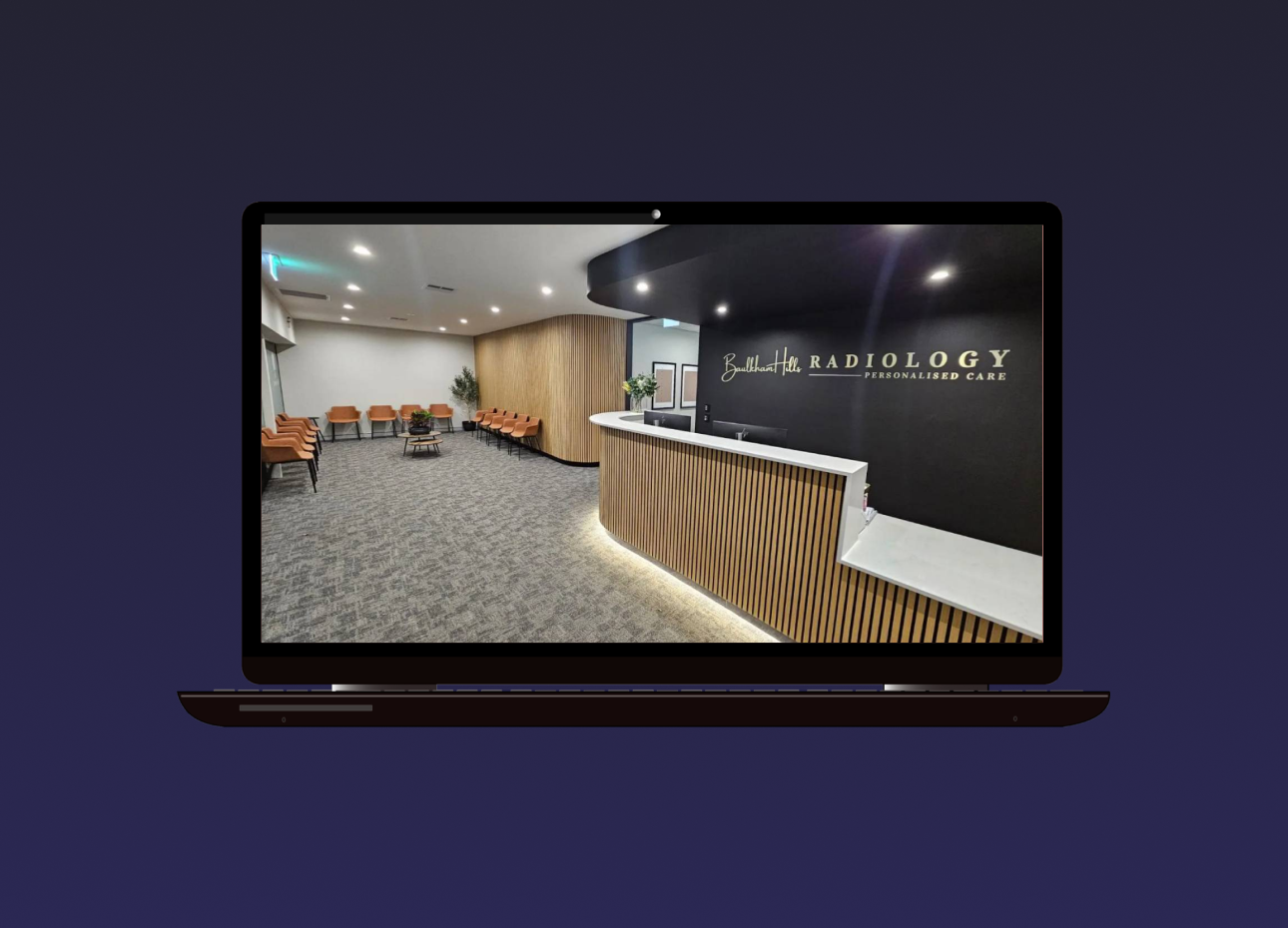 Trucell Full IT fitout site which is Baulkham Hills Radiology shown on laptop screen